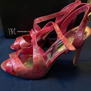 INC Pink Strappy Sandals